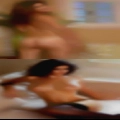 Nude women having swinging