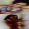 Black middle nude woman