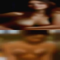 Naked woman hands knees